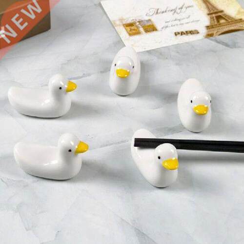 5Pcs/Set Porcelain Chopstick Rack Spoon Fork Holder Kitchen