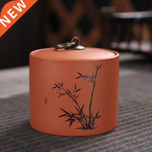Chinese Style Pu'er Sealed Tea Caddy Storage Box Ceramic