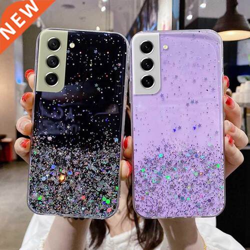 Shiny Bling Glitter Star Clear Soft Phone Case ver for Samsu