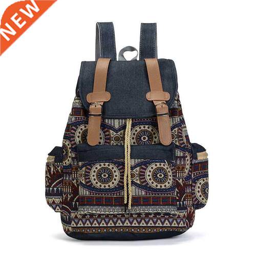 High Quality Women Vintage Backpack Ethnic Backpacks Bohemi