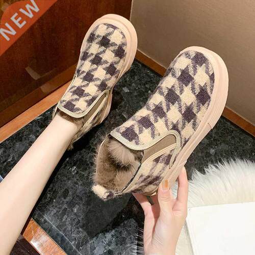 Fashion Shoes Woman Winter Platform Snow Boots Plush Female