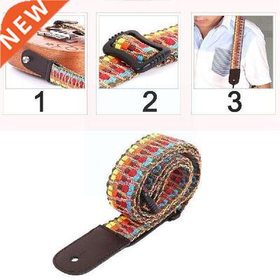 For Ukulele Strap Color Sling Cotton And Linen Knitted