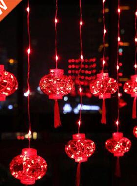 3m 10 LED Holiday Gland Lights USB & Battery Powered Red