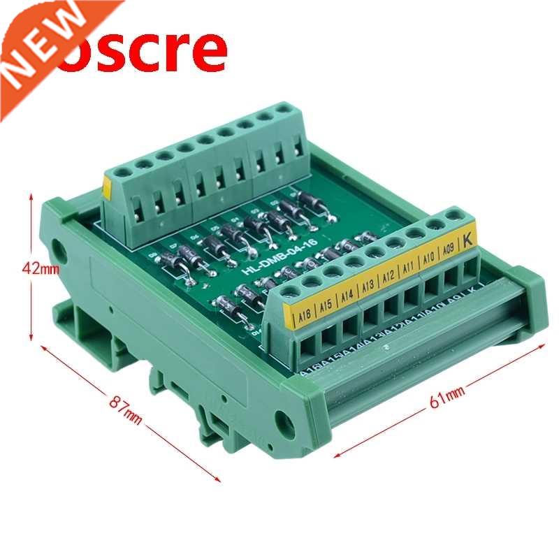 DIN Rail Mount 1 Amp 1000V Common Cathode 16 Diode Network M