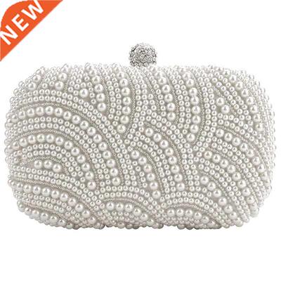 Fashion Clutch Bag Beaded Party Bridal Handbag Wedding Eveni