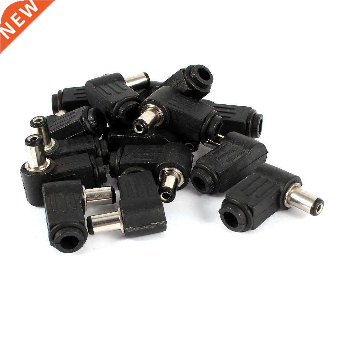 15Pcs Right Angle 5.5mmx2.1mm Male Plug to DC Power Cable Co