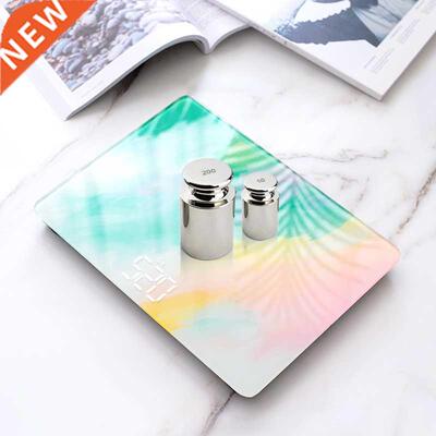 Graffiti Pattern Bathroom Scales Floor Body Weight Scale LED