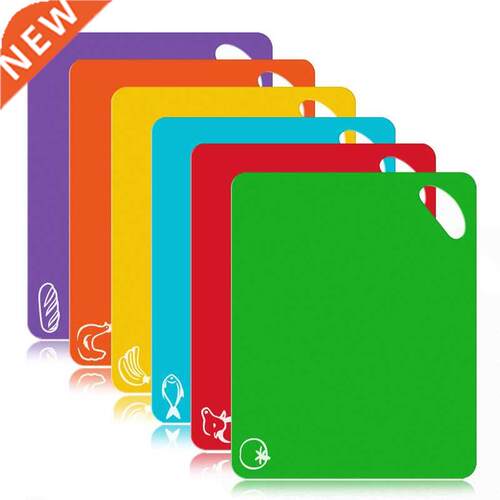 Plastic Kitchen Cutting Board Mat Set Non-slip Cutting
