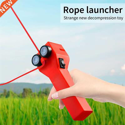 Rope Launcher Thruster Funny Electric Rope Gun Toy for