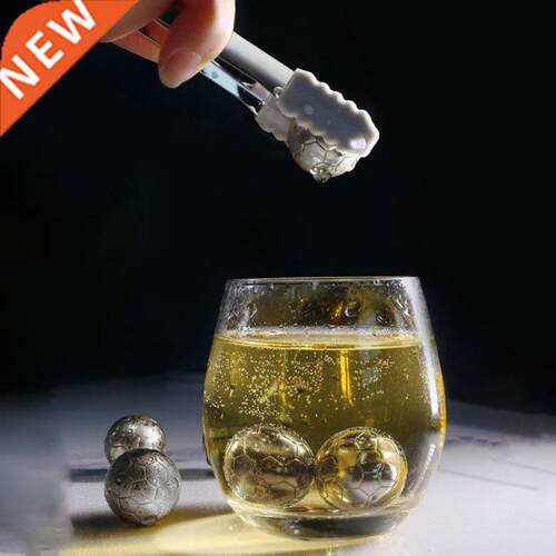 Round Sphere Soccer Ball Ice Cube Molds Stainless Steel Ice