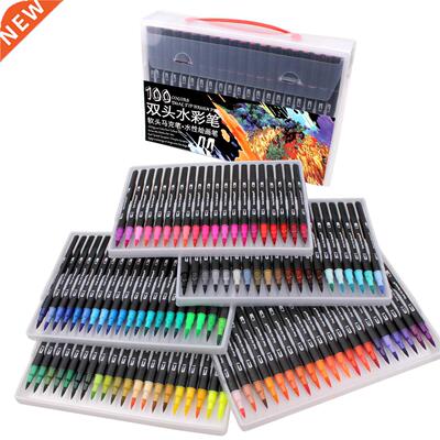 Felt-tip Pens Dual Tips 48/60/72/100 Art Marker Water Based
