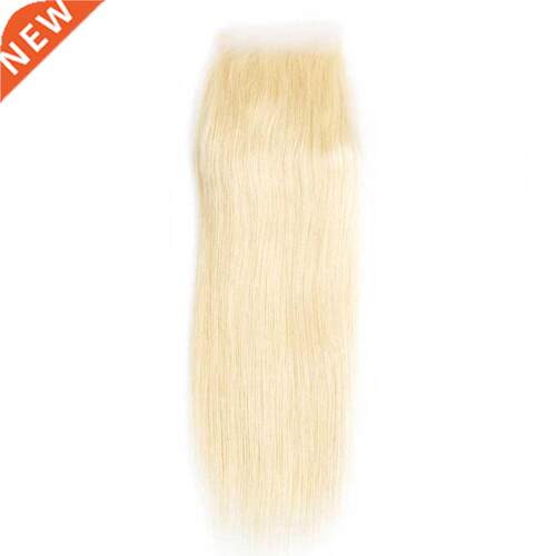 5*5 Silk Top Lace Closure Straight Ash Blonde Silk Base Huma