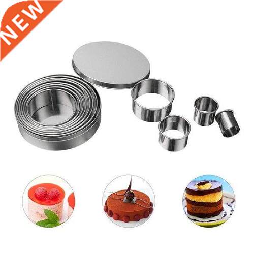 14pcs Cookie Cutter Tools Round Shape Stainless Steel