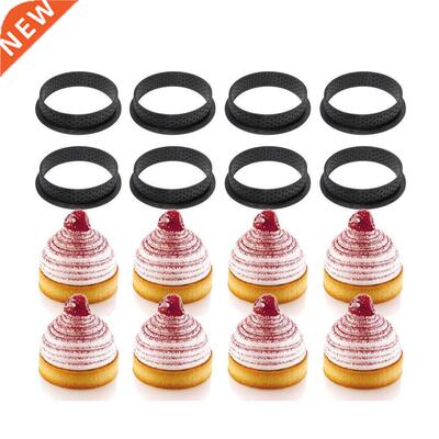 8PCS  Tart Ring Mold Cake tools French Dessert Bakeware C