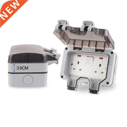 IP66 Weatherproof Waterproof Outdoor box Wall Socket 13A Dou