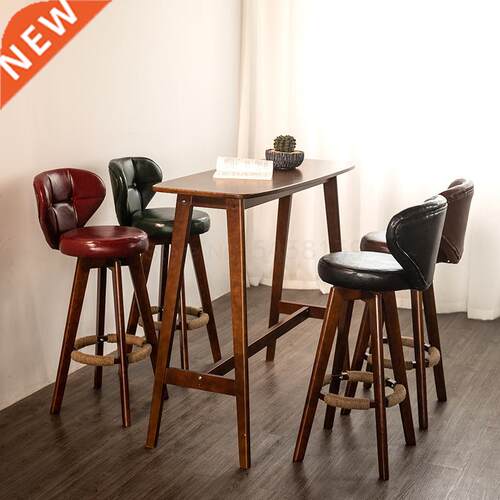 Nordic bar chair simple home bar chair back high chair