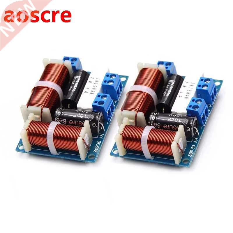 2PCS 2 Way 80W Speaker Treble Bass Frequency Divider Home Th