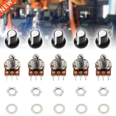 5Pcs 10K ohm Linear Single Rotary Potentiometer 15mm Resisto