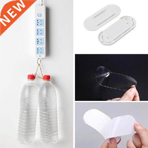 1pc White Power Strip Holder Punch-free Wall Hanging
