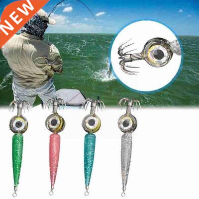 5pcs Electronic Squid Hook Led Luminous Shrimp Squid