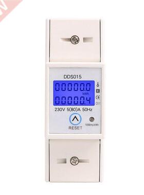 Backlights Single Phase Wattmeter Power Consumption Watt Ele
