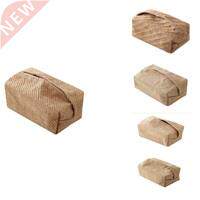 Large Cotton Linen Cloth Art Tissue Box Simple Paper Box