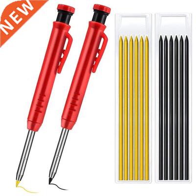 2Pcs Carpenter Mechanical Pencils Solid Carpentry Automatic