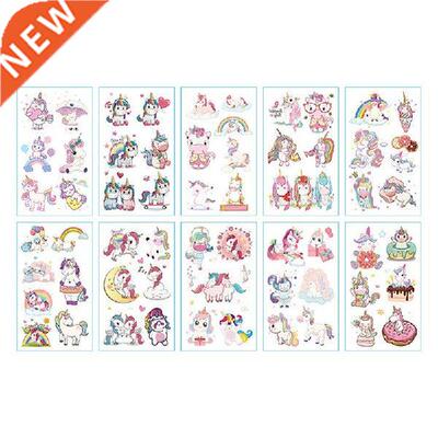 1pcs Unicorn Temporary Tattoos Sticker Colorful Fake Tatoo