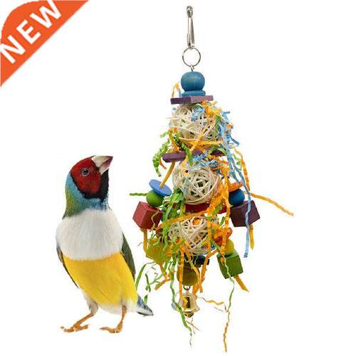 New Arrival Grass Pet Bird Parrot Swing Cage Toy Foraging
