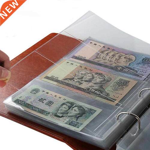 10Pcs Money Banknote Paper Money Album Page Collecting