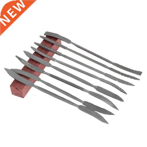 8Pcs 200mm Wood Working Rasp Riffler File Set Double Ended C