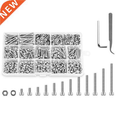 1110PCS Stanless Steel M3 Socket Head Cap Screws and Nuts F