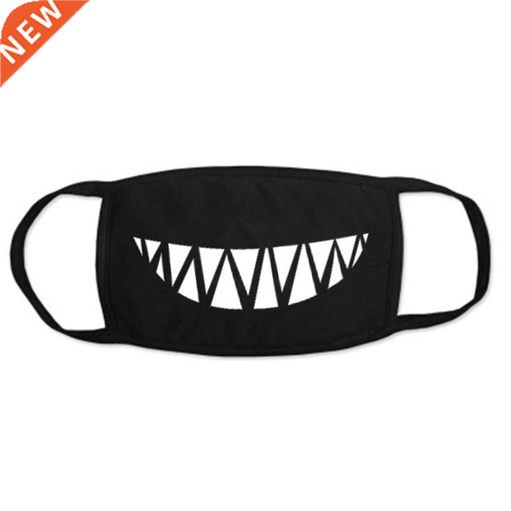 Fashionable Black Mouth Masks Outdoor Washable Windproof Ear