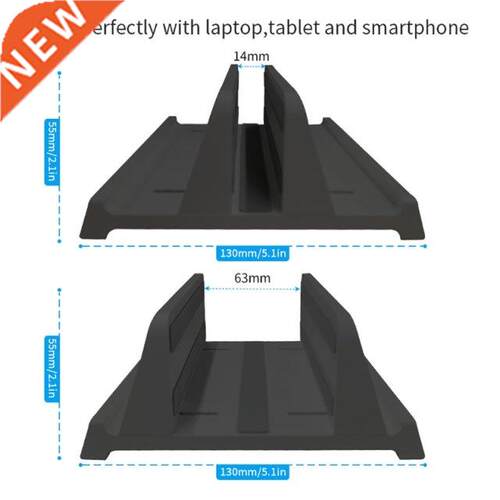 K1KF Vertical Laptop Stand Adjustable Double Dock Vertical D