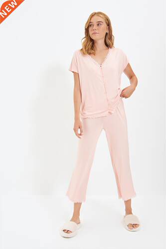ndyol Knitted Pajamas Set THMAW22PT0054