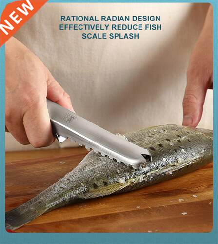 304 Stainless Steel Fish Scale Planer Knife Scaler Manual