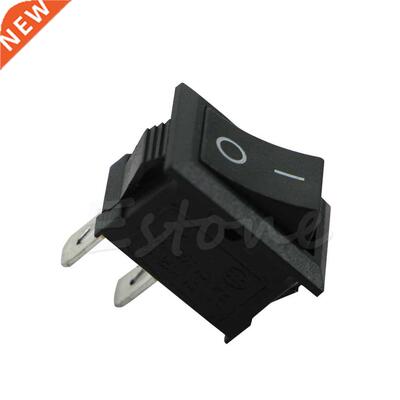 Plastc+Metal Black On/Off Rectangle Rocker Swtch Car Boat