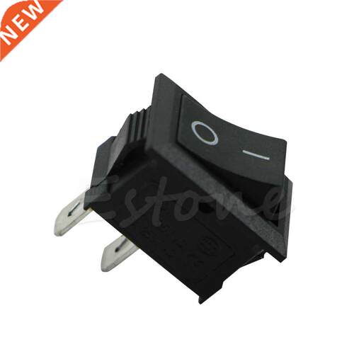 Plastc+Metal Black On/Off Rectangle Rocker Swtch Car Boat