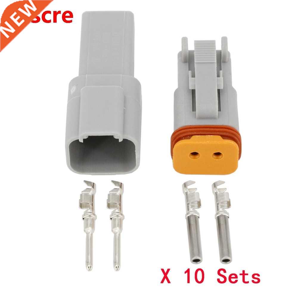 10 Sets DJ3021Y-1.6-11/21 DT Connectors 2 Pin DT04-2P/DT06-2