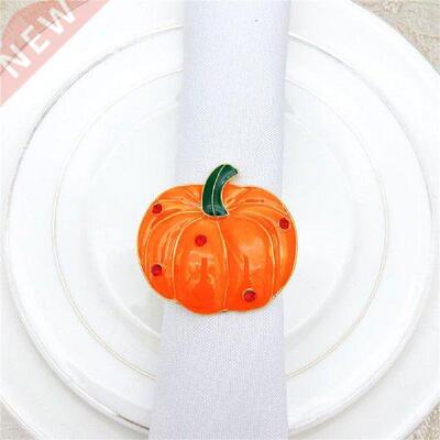 Pumpkin Napkin Rings Versatile Rust Resistant Vivid