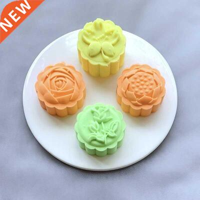 3D Thickened Plastic Material Moon Cake Mould Flowers Lotus