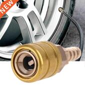 Pump Conn Brass Quick Clamp Nozzle Clip Valve Tire Solid 8mm