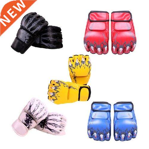 2Pcs Half-Finger Boxing Fight Glove Training Gloves