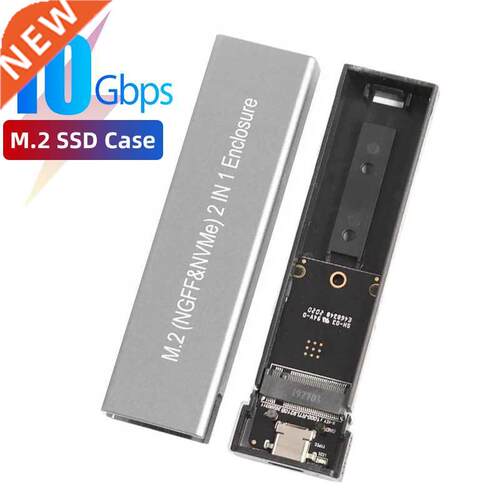 M2 SSD Case NVME Enclosure M.2 to USB Type C 3.1 SSD Adapter