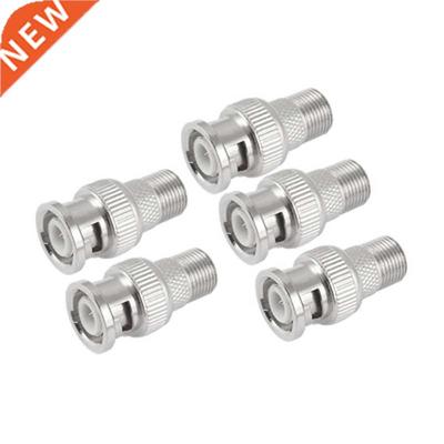 F Female to BNC Male Coax RF Connector RG6 RG59 Adapter x 5