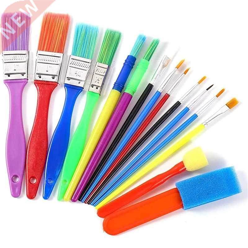 15pcs paint brush set colorful artist painting brushes child