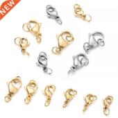 Steel Gold Jump lot Rin Clasp Stainless Lobster 30Pcs Plated