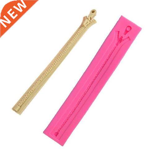 DIY Cake Silicone Mold Zipper Shaped Chocolate Fondant