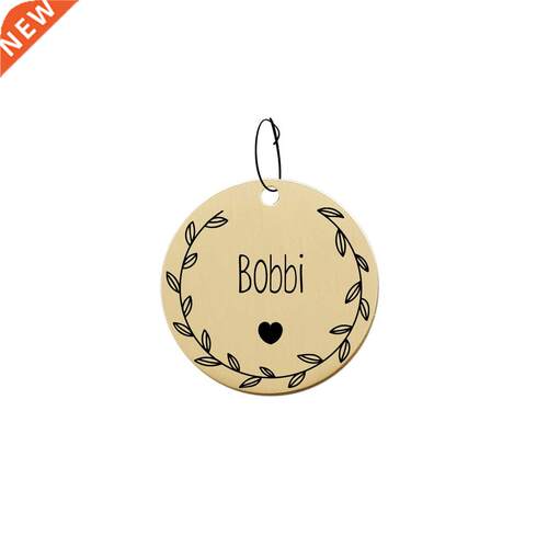 006 Cats Dogs D Tags Flower Wreath Custom for Small and Lar