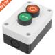 Push Swtc Momentary Sgn Green 10A Red Button 600V